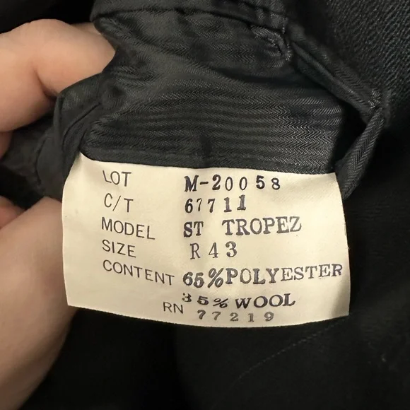 PIERRE BALMAIN St. Tropez Double Breasted Blazer Jacket 43 Reg. - Picture 5 of 5